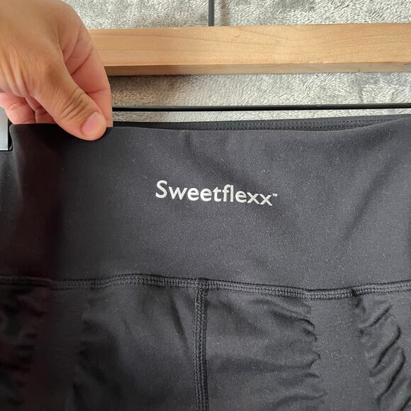 Sweetflexx Resistance Leggings Size 8 Black Women’s 4 bands - Picture 5 of 8